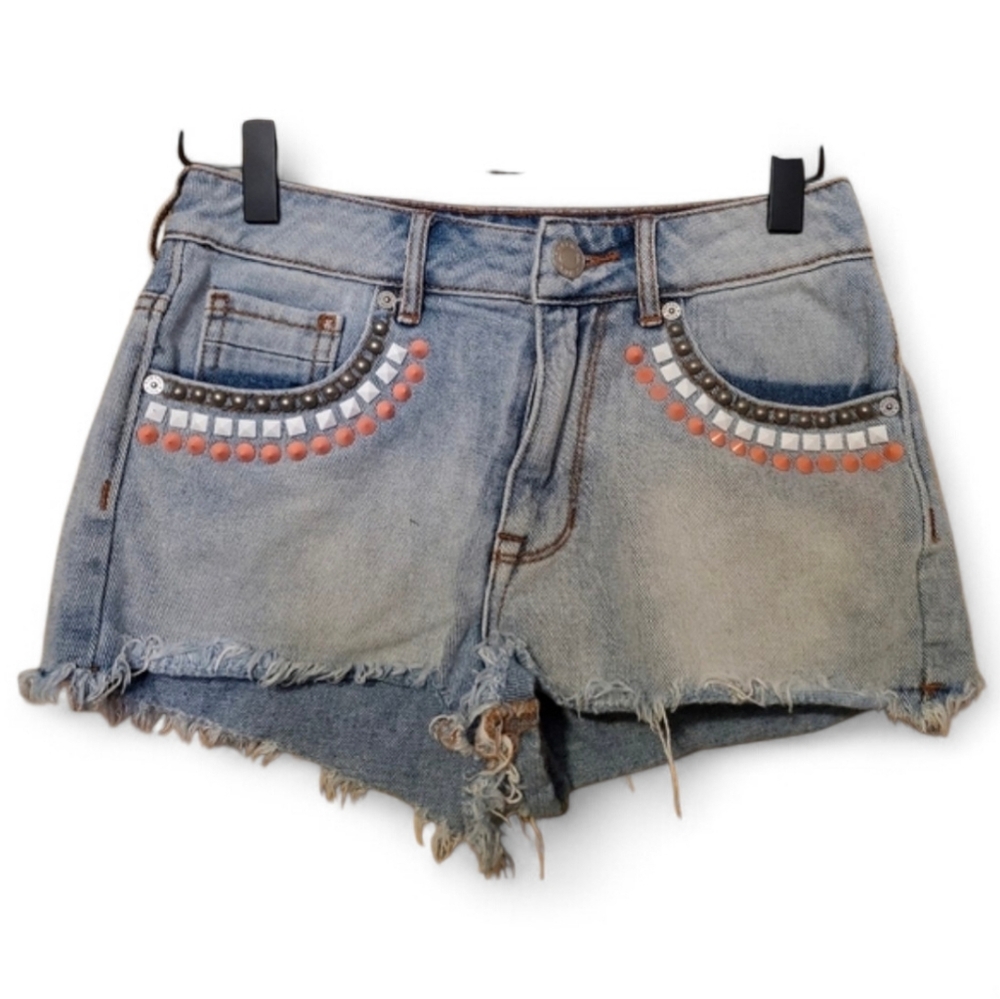 KENDALL & KYLIE Studded Cut-Off Jean Shorts - Size 3